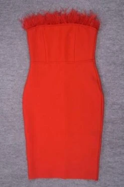 Erin Bandage Dress - Lipstick Red -Bodycon Collection Shop erin bandage dress lipstick red bodycon collection usa aus 28809068118095