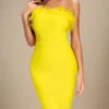 Erin Bandage Dress - Sun Yellow -Bodycon Collection Shop erin bodycon dress sun yellow bodycon collection usa aus 42156496453850