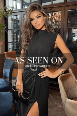 Erin Sleeveless Bandage Dress - Classic Black -Bodycon Collection Shop erin sleeveless bodycon dress classic black bodycon collection usa aus 40709854232794