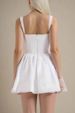 Estelle Mini Dress - White Pearl -Bodycon Collection Shop estelle bodycon mini dress white pearl bodycon collection usa aus 1170221936