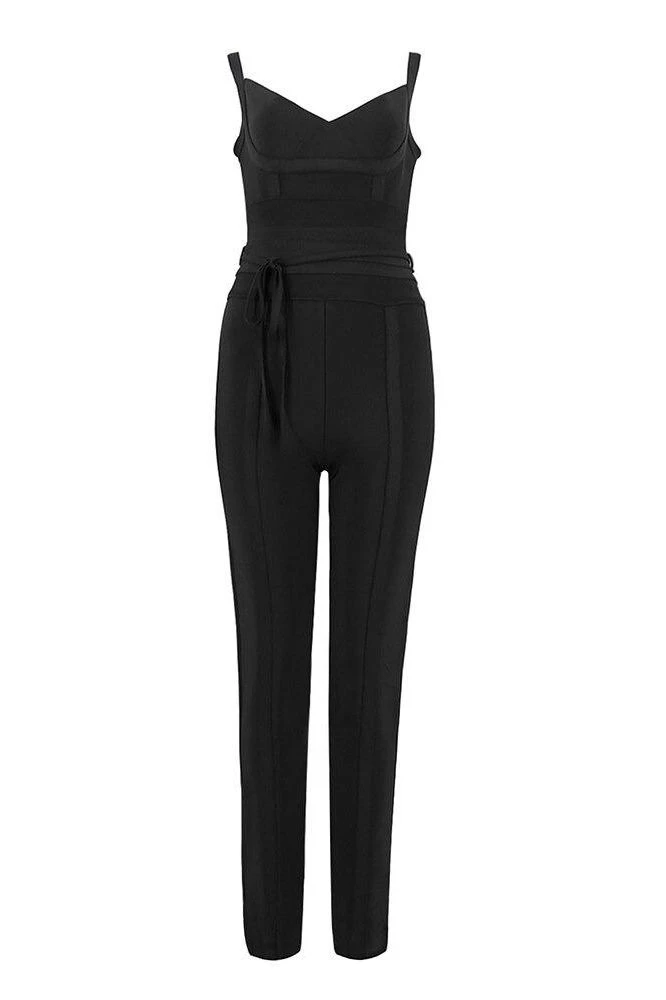 Eve Bandage Pants Jumpsuit - Classic Black 4 Eve Bandage Pants Jumpsuit - Classic Black - Image 2