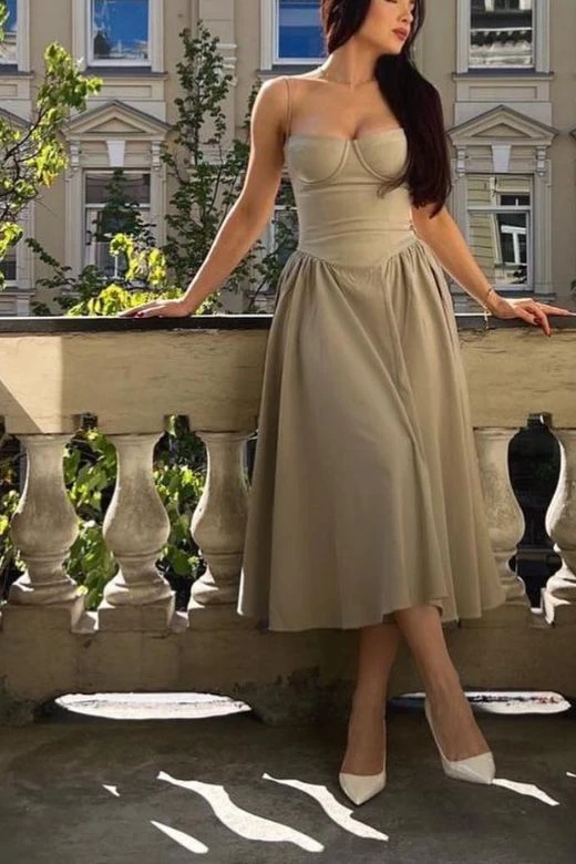 Everly Day Midi Dress - Peach 8 Everly Day Midi Dress - Peach - Image 6