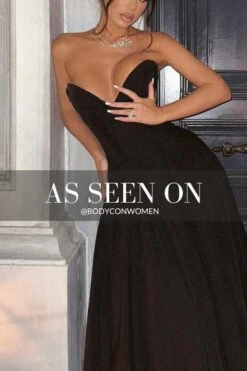 Gabbi Bodycon Midi Dress - Classic Black 25 Gabbi Bodycon Midi Dress - Classic Black -Bodycon Collection Shop gabbi bodycon midi dress classic black bodycon collection usa aus 42616609505498