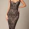 Genevieve Bodycon Lace Midi Dress - Classic Black -Bodycon Collection Shop genevieve bodycon lace midi dress classic black bodycon collection usa aus 44290027749594