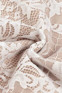 Genevieve Bodycon Lace Midi Dress - White Pearl -Bodycon Collection Shop genevieve bodycon lace midi dress pearl white bodycon collection usa aus 44094565187802