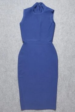 Grace Bandage Midi Dress - Navy Blue -Bodycon Collection Shop grace bandage midi dress navy blue bodycon collection usa aus 15529958539343