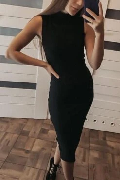 Grace Bandage Midi Dress - Navy Blue -Bodycon Collection Shop grace bandage midi dress navy blue bodycon collection usa aus 15687721386063