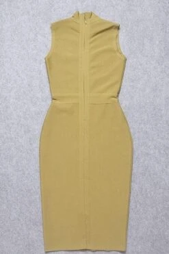Grace Bandage Midi Dress - Olive Green -Bodycon Collection Shop grace bandage midi dress olive green bodycon collection usa aus 16080651419727