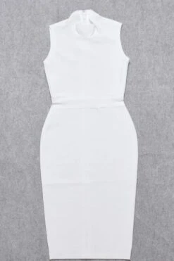 Grace Bandage Midi Dress - White Pearl 21 Grace Bandage Midi Dress - White Pearl -Bodycon Collection Shop grace bandage midi dress pearl white bodycon collection usa aus 15529960865871