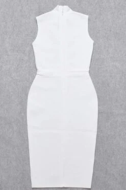 Grace Bandage Midi Dress - White Pearl 22 Grace Bandage Midi Dress - White Pearl -Bodycon Collection Shop grace bandage midi dress pearl white bodycon collection usa aus 15529961750607