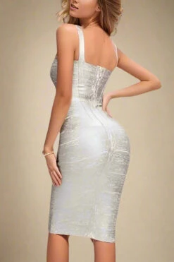 Heidi Bandage Midi Dress - Silver 15 Heidi Bandage Midi Dress - Silver -Bodycon Collection Shop heidi bandage midi dress silver bodycon collection usa aus 40397580435674
