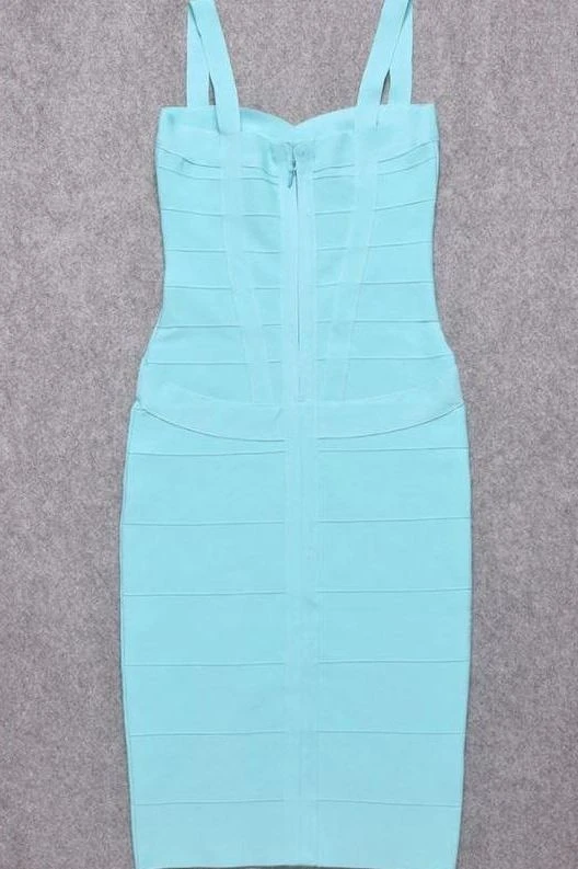 Heidi Bandage Midi Dress - Sky Blue 13 Heidi Bandage Midi Dress - Sky Blue - Image 11