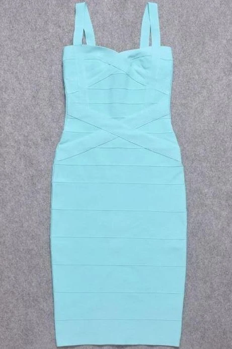 Heidi Bandage Midi Dress - Sky Blue 12 Heidi Bandage Midi Dress - Sky Blue - Image 10