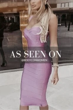 Heidi Bandage Midi Dress - Violet Purple -Bodycon Collection Shop heidi bandage midi dress violet bodycon collection usa aus 39886361657562