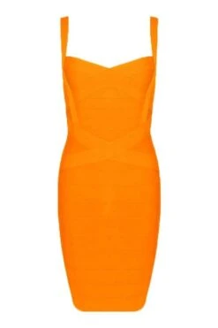 Heidi Bandage Mini Dress - Apricot Orange -Bodycon Collection Shop heidi bandage mini dress apricot orange bodycon collection usa aus 16129099890767