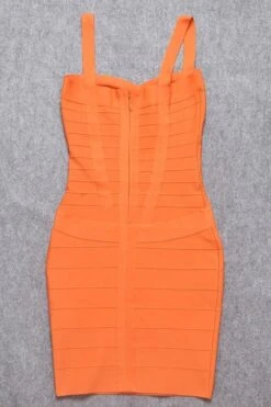 Heidi Bandage Mini Dress - Apricot Orange -Bodycon Collection Shop heidi bandage mini dress apricot orange bodycon collection usa aus 16129107132495