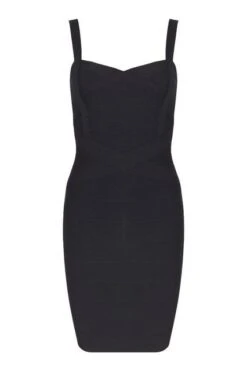 Heidi Bandage Mini Dress - Classic Black -Bodycon Collection Shop heidi bandage mini dress classic black bodycon collection usa aus 28522279534671