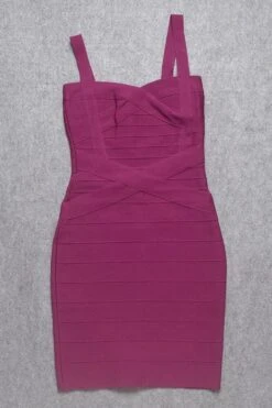 Heidi Bandage Mini Dress - Magenta Pink -Bodycon Collection Shop heidi bandage mini dress magenta pink bodycon collection usa aus 28526503100495