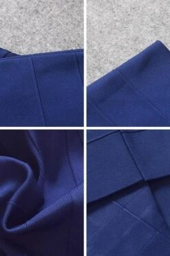 Heidi Bandage Mini Dress - Navy Blue -Bodycon Collection Shop heidi bandage mini dress navy blue bodycon collection usa aus 28520358477903