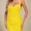 Heidi Bandage Mini Dress - Sun Yellow -Bodycon Collection Shop heidi bandage mini dress sun yellow bodycon collection usa aus 40389960007898