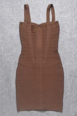 Heidi Bandage Mini Dress - Tan Brown -Bodycon Collection Shop heidi bandage mini dress tan brown bodycon collection usa aus 16129107001423