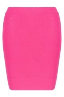 Bodycon Collection Shop -Bodycon Collection Shop high waist bandage striped mini skirt hot pink bodycon collection usa aus 39739292123354