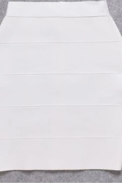 High Waist Bandage Striped Mini Skirt - White Pearl 12 High Waist Bandage Striped Mini Skirt - White Pearl -Bodycon Collection Shop high waist bandage striped mini skirt pearl white bodycon collection usa aus 41694253220058