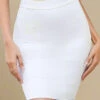 High Waist Bandage Striped Mini Skirt - White Pearl 2 High Waist Bandage Striped Mini Skirt - White Pearl -Bodycon Collection Shop high waist bandage striped mini skirt white pearl bodycon collection usa aus 1179875657