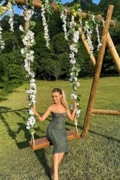 Honor Bodycon Midi Dress - Emerald Green -Bodycon Collection Shop honor bodycon midi dress emerald green bodycon collection usa aus 43052407554266