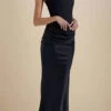 Hope Bodycon Wrap Maxi Dress - Classic Black -Bodycon Collection Shop hope bodycon wrap maxi dress classic black bodycon collection usa aus 1150161470