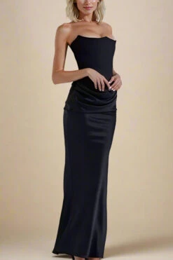 Hope Bodycon Wrap Maxi Dress - Classic Black