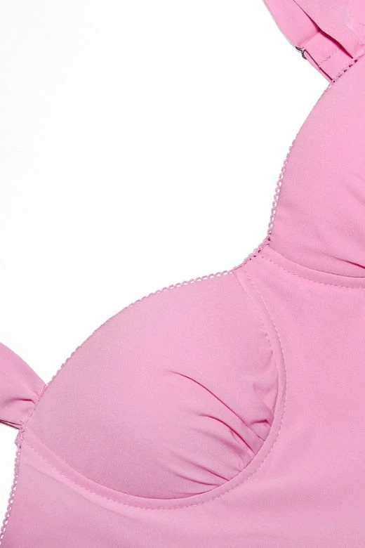 Imogen Bodycon Day Midi Dress - Blush Pink 9 Imogen Bodycon Day Midi Dress - Blush Pink - Image 7