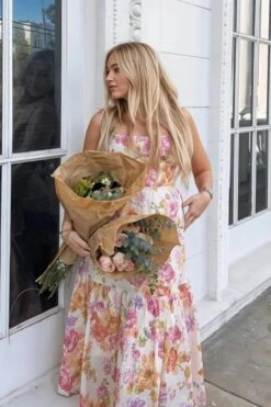 Imogen Bodycon Day Midi Dress - Peach -Bodycon Collection Shop imogen bodycon day midi dress peach bodycon collection usa aus 43028504379610