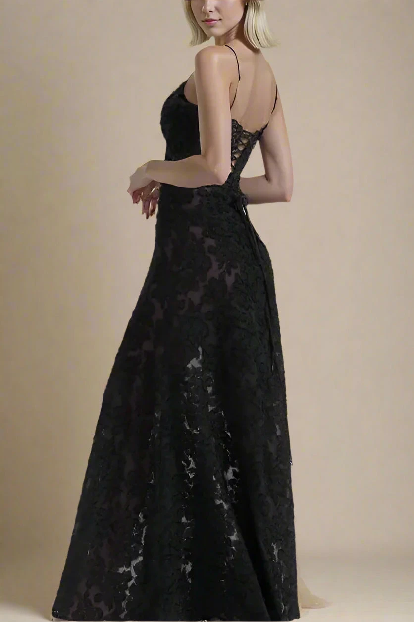 Ivy Bodycon Maxi Dress - Classic Black 4 Ivy Bodycon Maxi Dress - Classic Black - Image 2