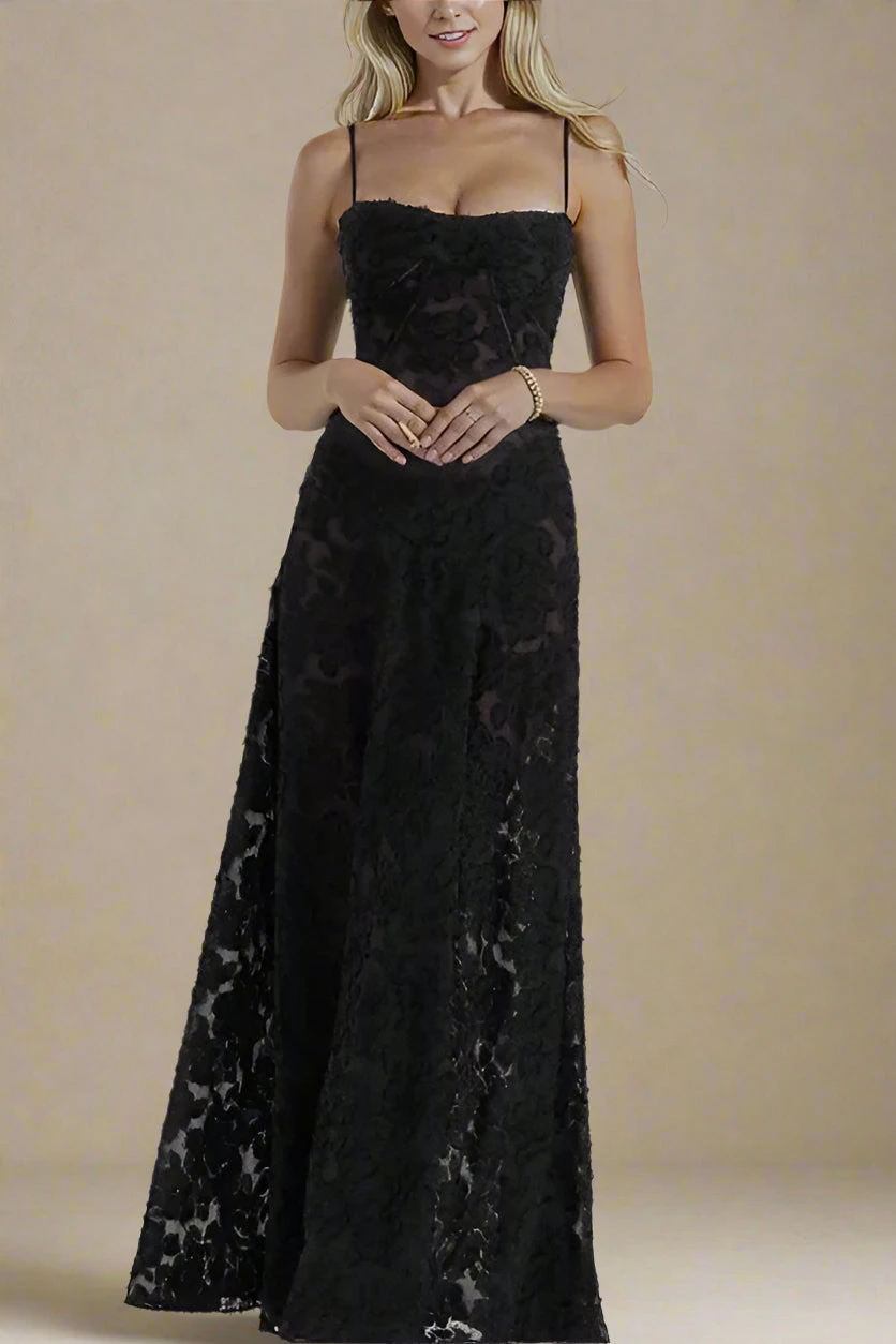 Ivy Bodycon Maxi Dress - Classic Black 3 Ivy Bodycon Maxi Dress - Classic Black