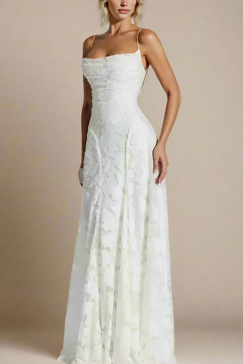 Ivy Bodycon Maxi Dress - White Pearl 3 Ivy Bodycon Maxi Dress - White Pearl