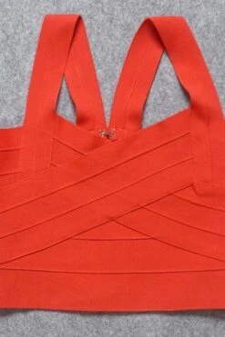 Jay Bandage Crop Top - Lipstick Red 17 Jay Bandage Crop Top - Lipstick Red -Bodycon Collection Shop jay bandage crop top lipstick red bodycon collection usa aus 37199726477530