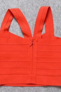 Jay Bandage Crop Top - Lipstick Red 18 Jay Bandage Crop Top - Lipstick Red -Bodycon Collection Shop jay bandage crop top lipstick red bodycon collection usa aus 37199726510298