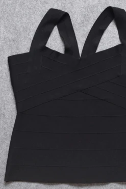 Jay Bandage Top - Classic Black -Bodycon Collection Shop jay bandage top classic black bodycon collection usa aus 41081547161818