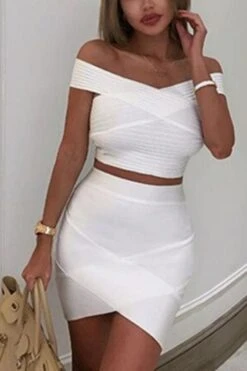 Jay High Waist Bandage Mini Skirt - Cream -Bodycon Collection Shop jay high waist bandage mini skirt cream bodycon collection usa aus 39648640499930