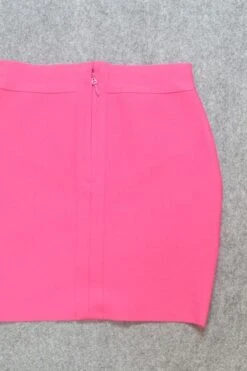 Jay High Waist Bandage Mini Skirt - Hot Pink -Bodycon Collection Shop jay high waist bandage mini skirt hot pink bodycon collection usa aus 41584460234970