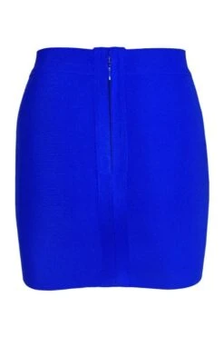 Jay High Waist Bandage Mini Skirt - Royal Blue -Bodycon Collection Shop jay high waist bandage mini skirt royal blue bodycon collection usa aus 41584520167642