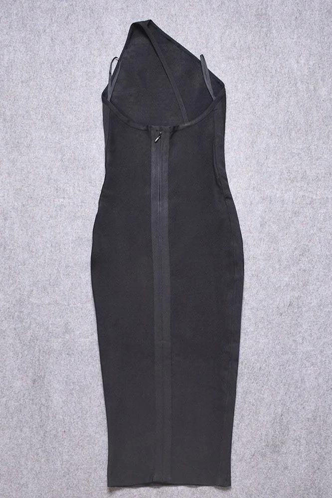 Joi Bodycon Midi Dress - Classic Black 10 Joi Bodycon Midi Dress - Classic Black - Image 8