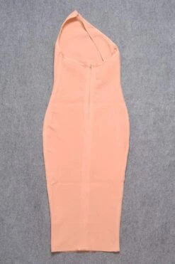 Joi Bodycon Midi Dress - Peach -Bodycon Collection Shop joi bodycon midi dress peach bodycon collection usa aus 28525906165839