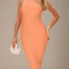 Joi Bodycon Midi Dress - Peach -Bodycon Collection Shop joi bodycon midi dress peach bodycon collection usa aus 41839088992474