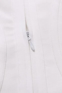 Joy Bandage Midi Dress - White Pearl -Bodycon Collection Shop joy bandage midi dress pearl white bodycon collection usa aus 28524559007823