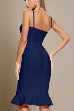 Joy Bandage Midi Dress - Royal Blue 14 Joy Bandage Midi Dress - Royal Blue -Bodycon Collection Shop joy bandage midi dress royal blue bodycon collection usa aus 42407377731802