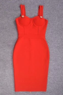 Kate Bandage Dress - Lipstick Red -Bodycon Collection Shop kate bandage dress lipstick red bodycon collection usa aus 28524202033231
