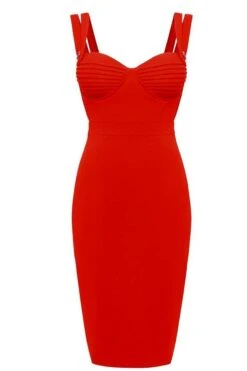 Kate Bandage Dress - Lipstick Red -Bodycon Collection Shop kate bandage dress lipstick red bodycon collection usa aus 28662121988175