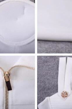 Kate Bandage Dress - White Pearl -Bodycon Collection Shop kate bandage dress pearl white bodycon collection usa aus 16085265907791